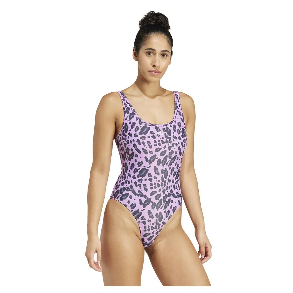 adidas Essentials Animal Print U Back Badeanzug adidas Essentials Animal Print U Back Badeanzug