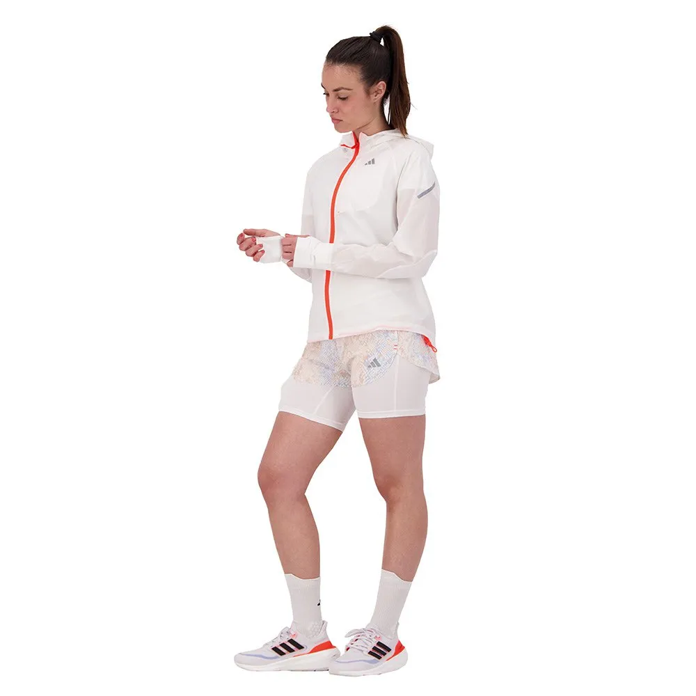 adidas Fast Aop 2 In 1 Kurze Hose female, White / alumina