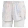 adidas Fast Aop 2 In 1 Kurze Hose female, White / alumina