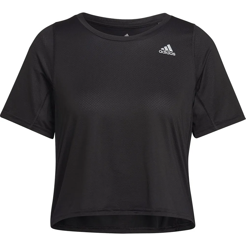 adidas Fast Crop Kurzarm-t-shirt female, Black adidas Fast Crop Kurzarm-t-shirt female, Black