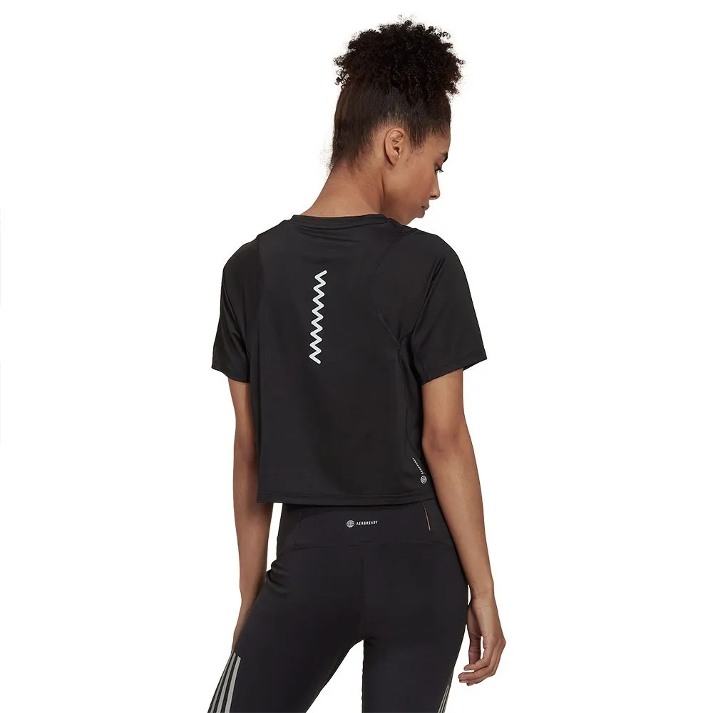 adidas Fast Crop Kurzarm-t-shirt female, Black adidas Fast Crop Kurzarm-t-shirt female, Black