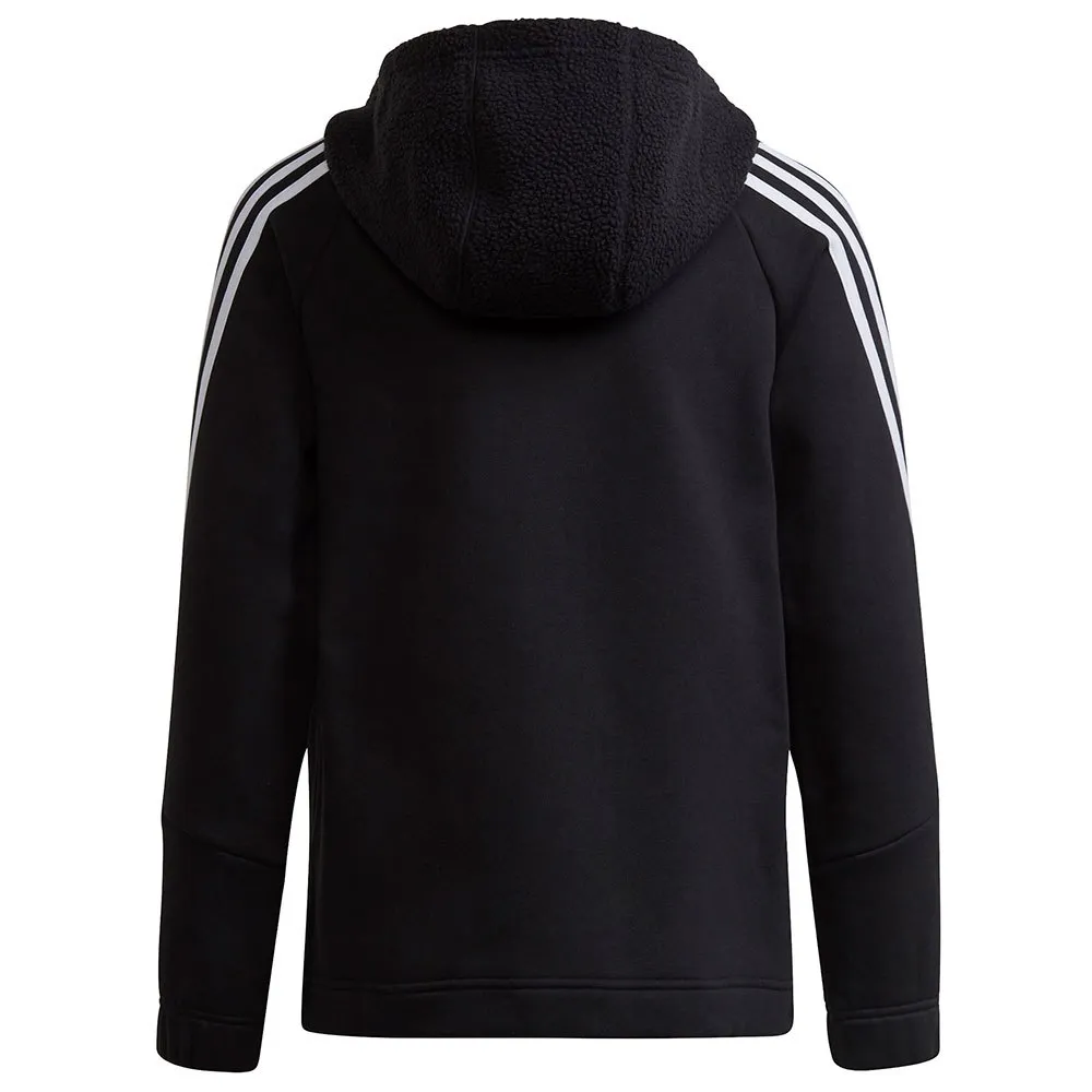 adidas Fi Reißverschlusspullover, Black / white, 5-6Y adidas Fi Reißverschlusspullover, Black / white, 5-6Y