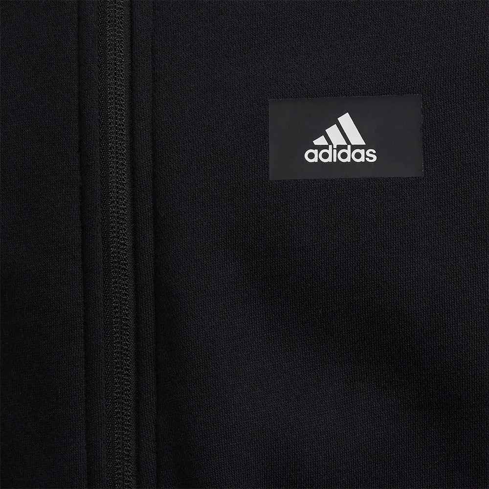 adidas Fi Reißverschlusspullover, Black / white, 5-6Y adidas Fi Reißverschlusspullover, Black / white, 5-6Y