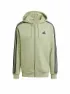 adidas Herren Kapuzenjacke Essentials 3-Streifen, Olive