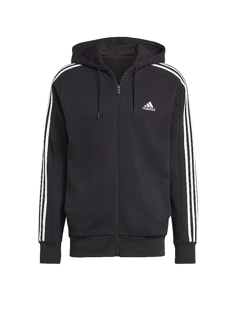 adidas Herren Kapuzenjacke Essentials French Terry 3-Streifen adidas Herren Kapuzenjacke Essentials French Terry 3-Streifen