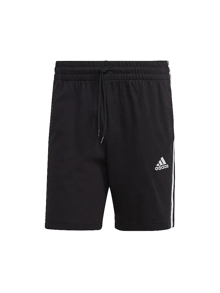 adidas Herren Short Essentials 3-Streifen, Schwarz adidas Herren Short Essentials 3-Streifen, Schwarz