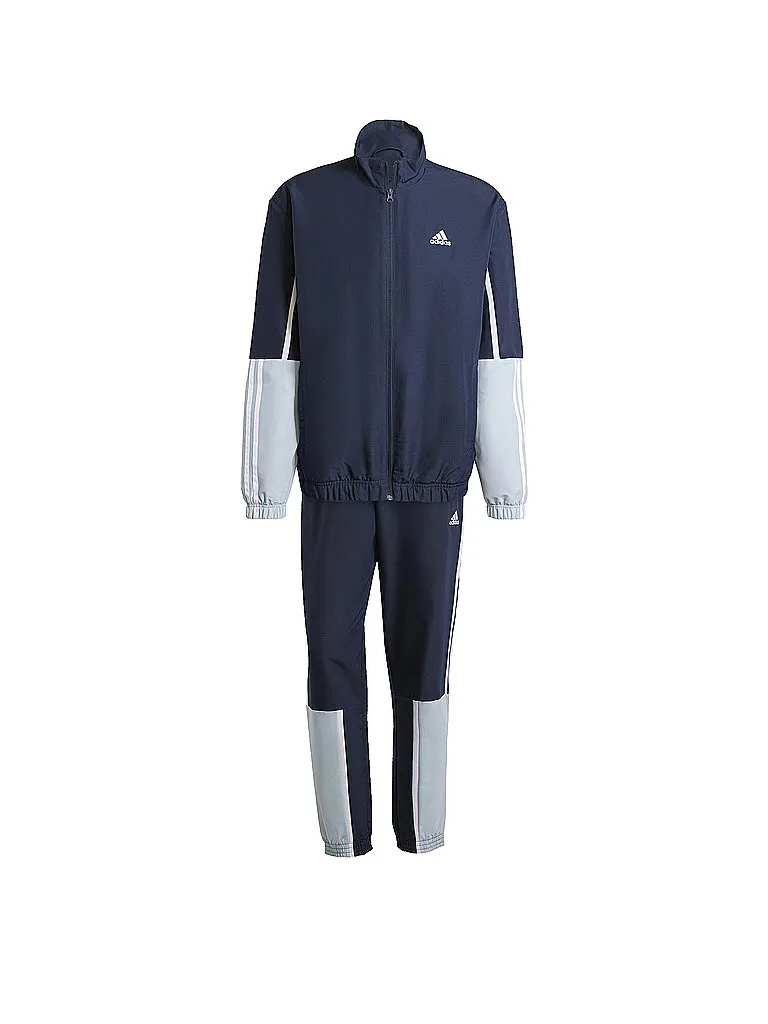 adidas Herren Trainingsanzug Colorblock 3S, Dunkelblau