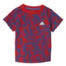 adidas I Summer Set Country Kurzarm-t-shirt male, Top scarlet / blue bottom blue / white