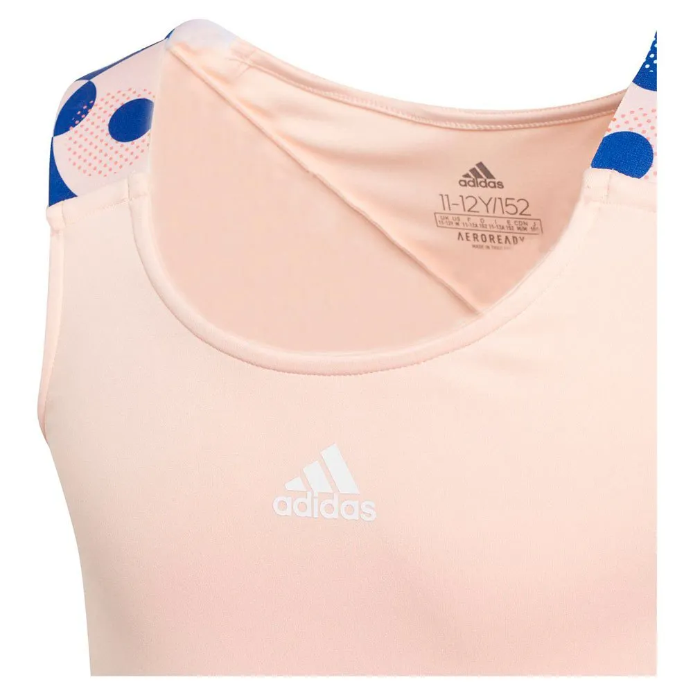 adidas Keyhole ärmelloses T-shirt, Haze coral, 14-15Y