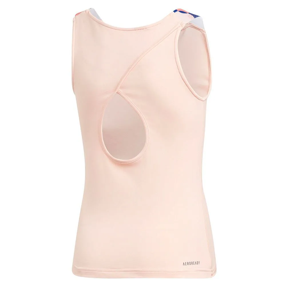 adidas Keyhole ärmelloses T-shirt, Haze coral, 14-15Y