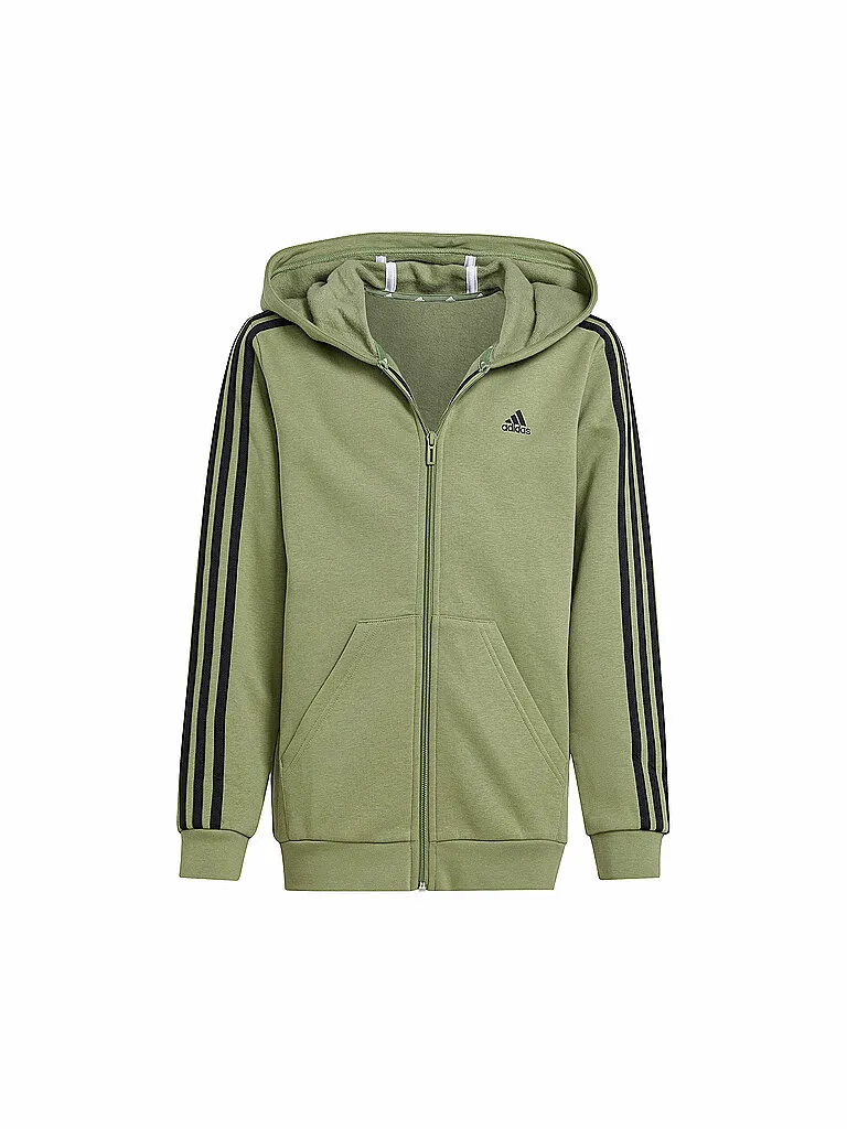 adidas Kinder Kapuzenjacke Essentials 3-Streifen Fleece