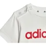 adidas Lin Co Set, Top:white / better scarlet bottom:black, 3-6MON
