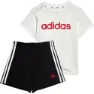 adidas Lin Co Set, Top:white / better scarlet bottom:black, 3-6MON