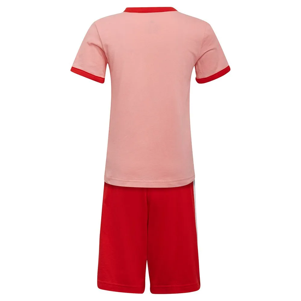 adidas Logo Kurzarm-set, Glory pink / vivid red / vivid red s21 / white, 5-6Y adidas Logo Kurzarm-set, Glory pink / vivid red / vivid red s21 / white, 5-6Y