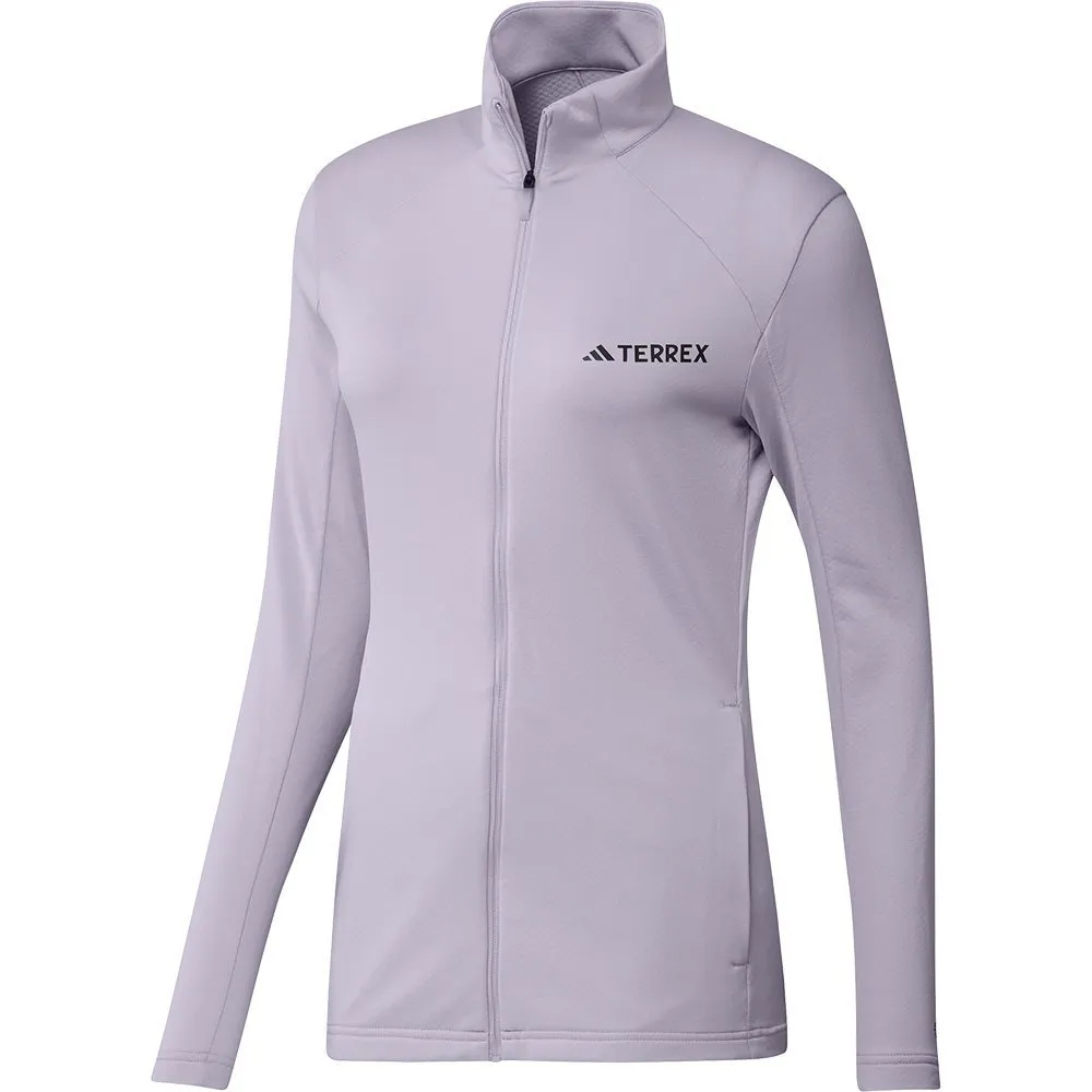 adidas Mt Fleece Mit Durchgehendem Reißverschluss, Silver dawn