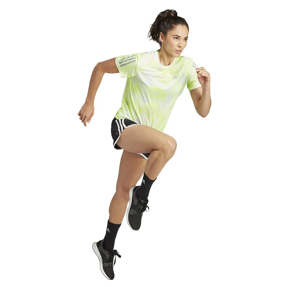 adidas Otr Aop Kurzarm-t-shirt female, White / luclem