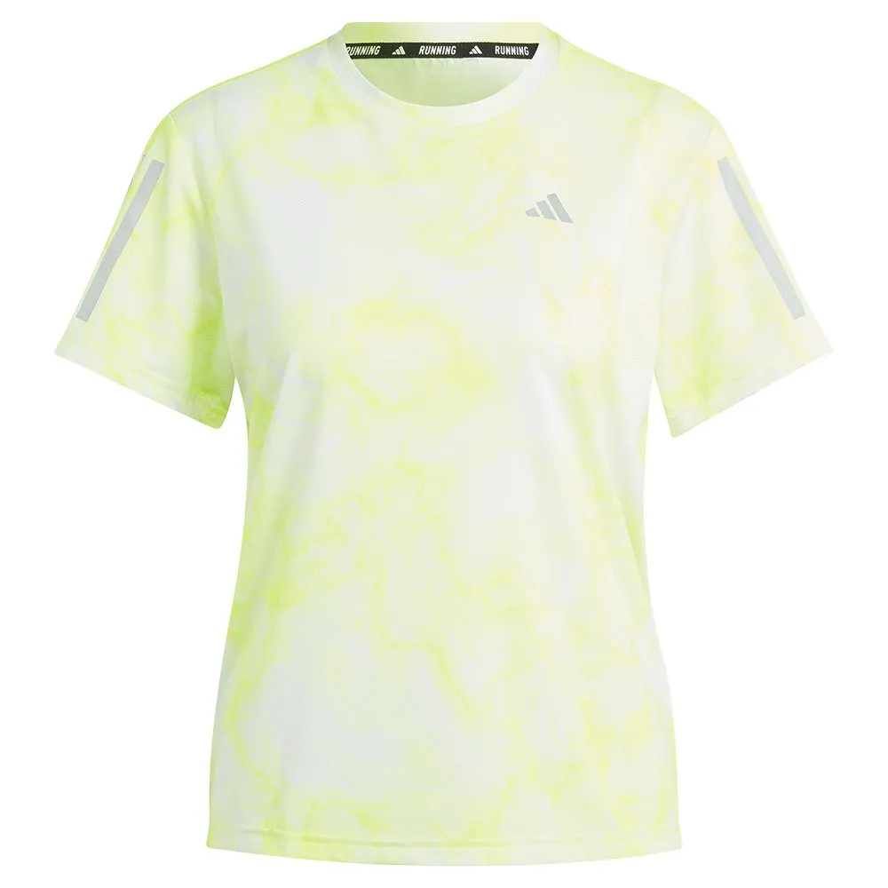 adidas Otr Aop Kurzarm-t-shirt female, White / luclem