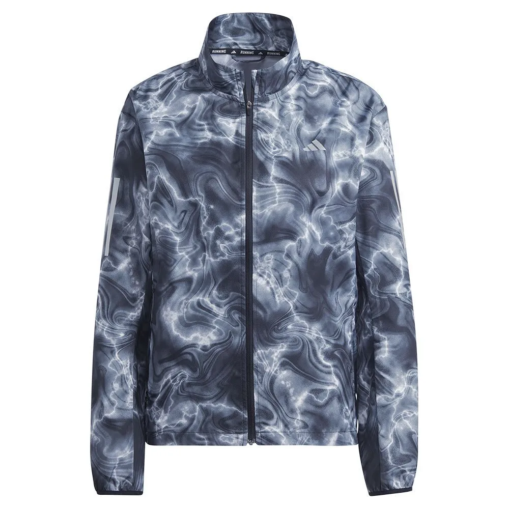 adidas Own The Run Allover Print Windbreaker Jacke female adidas Own The Run Allover Print Windbreaker Jacke female