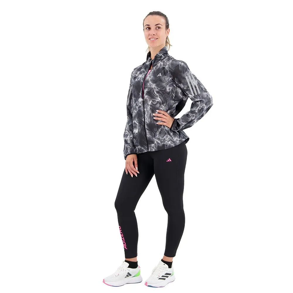 adidas Own The Run Allover Print Windbreaker Jacke female adidas Own The Run Allover Print Windbreaker Jacke female