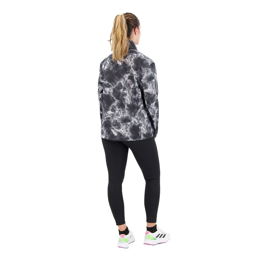 adidas Own The Run Allover Print Windbreaker Jacke female adidas Own The Run Allover Print Windbreaker Jacke female