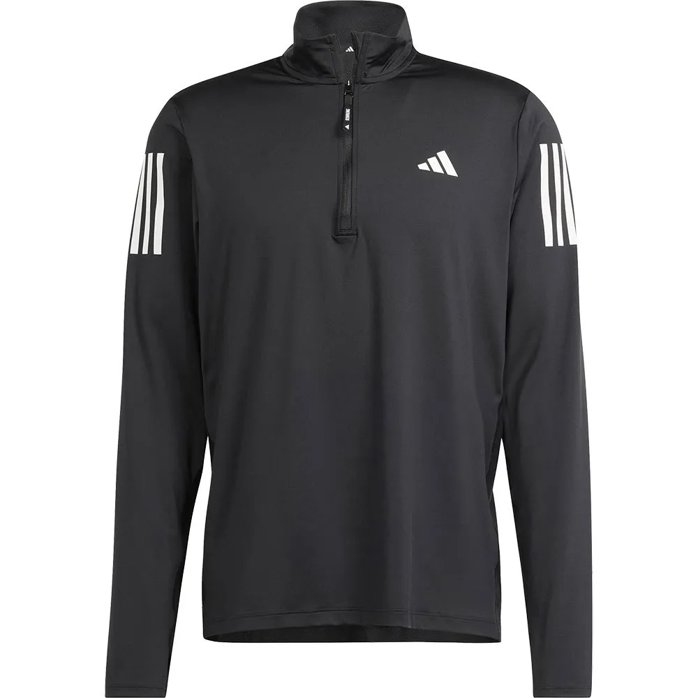 adidas Own The Run Base Halbreißverschluss-sweatshirt male, Black, Regular