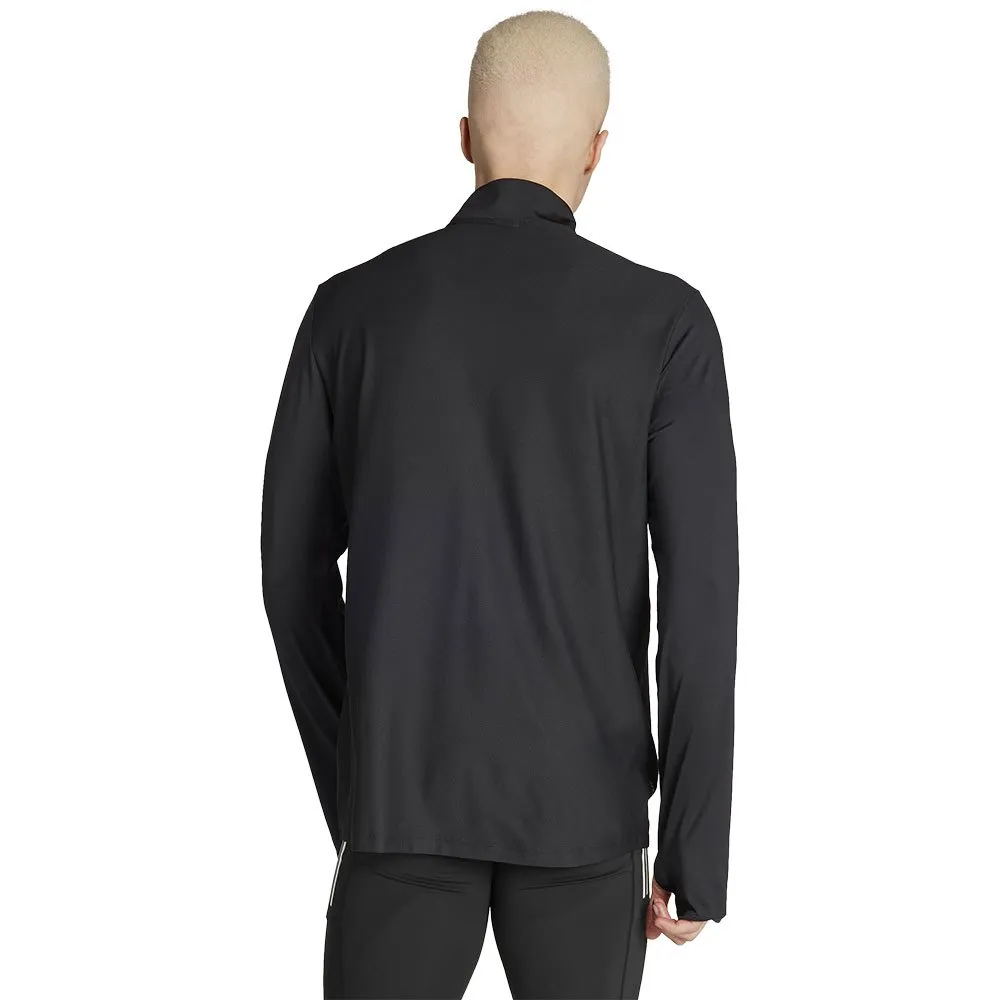 adidas Own The Run Base Halbreißverschluss-sweatshirt male, Black, Regular