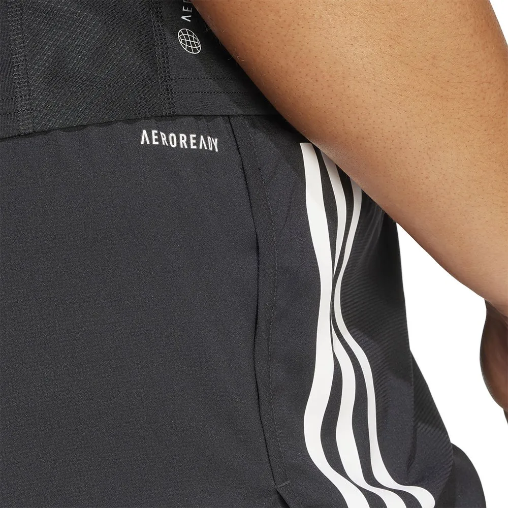 adidas Own The Run Excite 3 Stripes 2 In 1 Kurze Hose female, Black / black adidas Own The Run Excite 3 Stripes 2 In 1 Kurze Hose female, Black / black