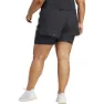 adidas Own The Run Excite 3 Stripes 2 In 1 Kurze Hose female, Black / black