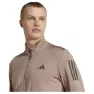 adidas Own The Run Halbreißverschluss-sweatshirt male, Trace brown, Regular