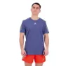 adidas Own The Run Heather Kurzarm-t-shirt male, Dark blue melange
