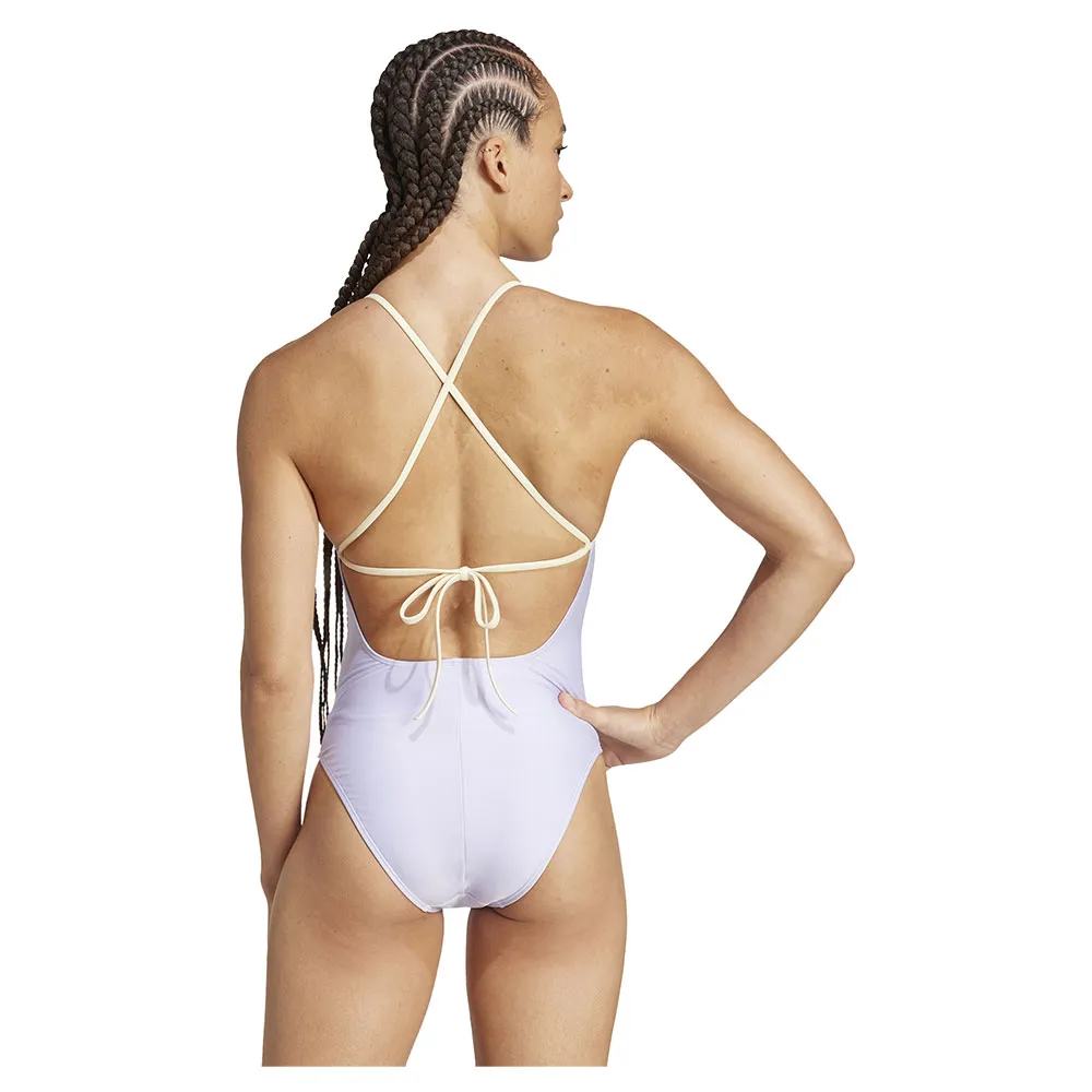 adidas Padded Colorblock X Back Badeanzug female, Violet tone / warm vanilla adidas Padded Colorblock X Back Badeanzug female, Violet tone / warm vanilla