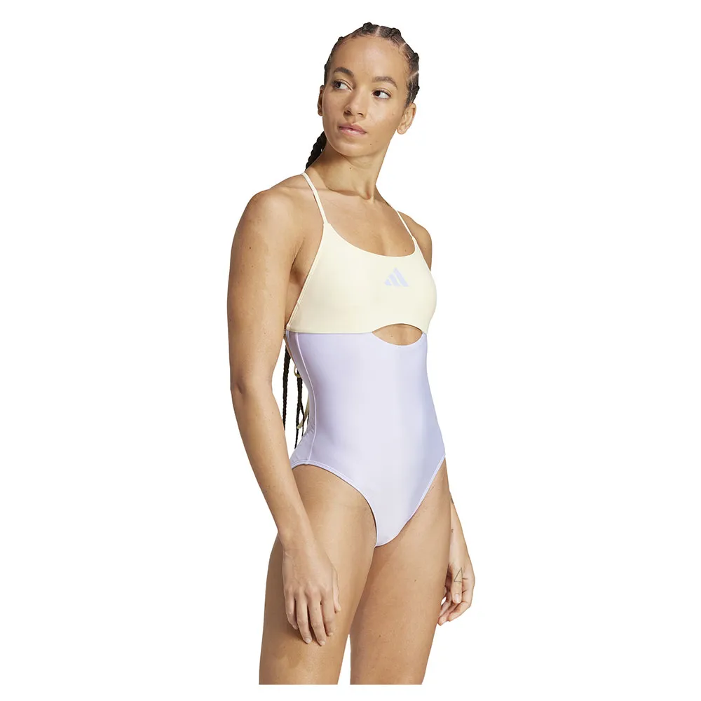 adidas Padded Colorblock X Back Badeanzug, Violet tone / warm vanilla adidas Padded Colorblock X Back Badeanzug, Violet tone / warm vanilla