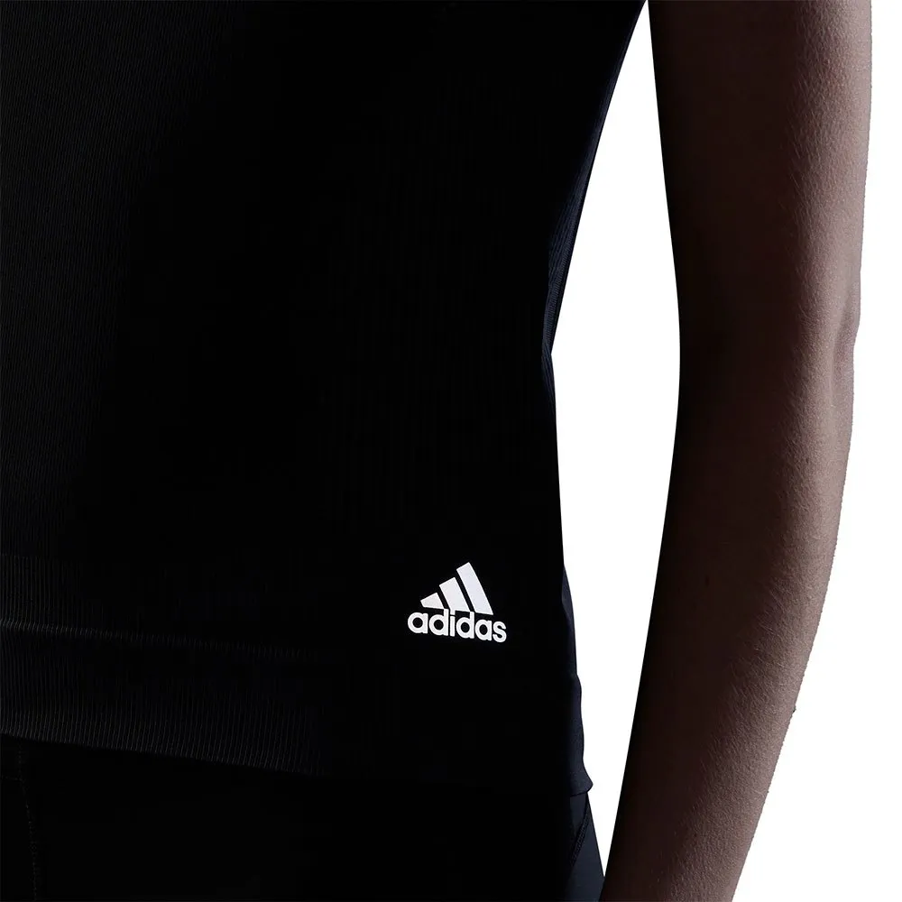 adidas Primeknit Kurzarm-t-shirt female, Black / dgh solid grey adidas Primeknit Kurzarm-t-shirt female, Black / dgh solid grey