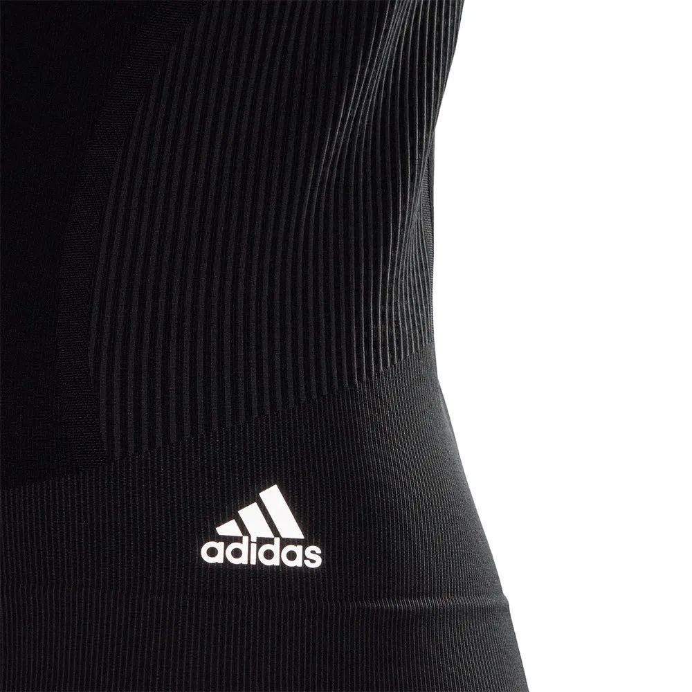 adidas Primeknit Kurzarm-t-shirt female, Black / dgh solid grey adidas Primeknit Kurzarm-t-shirt female, Black / dgh solid grey