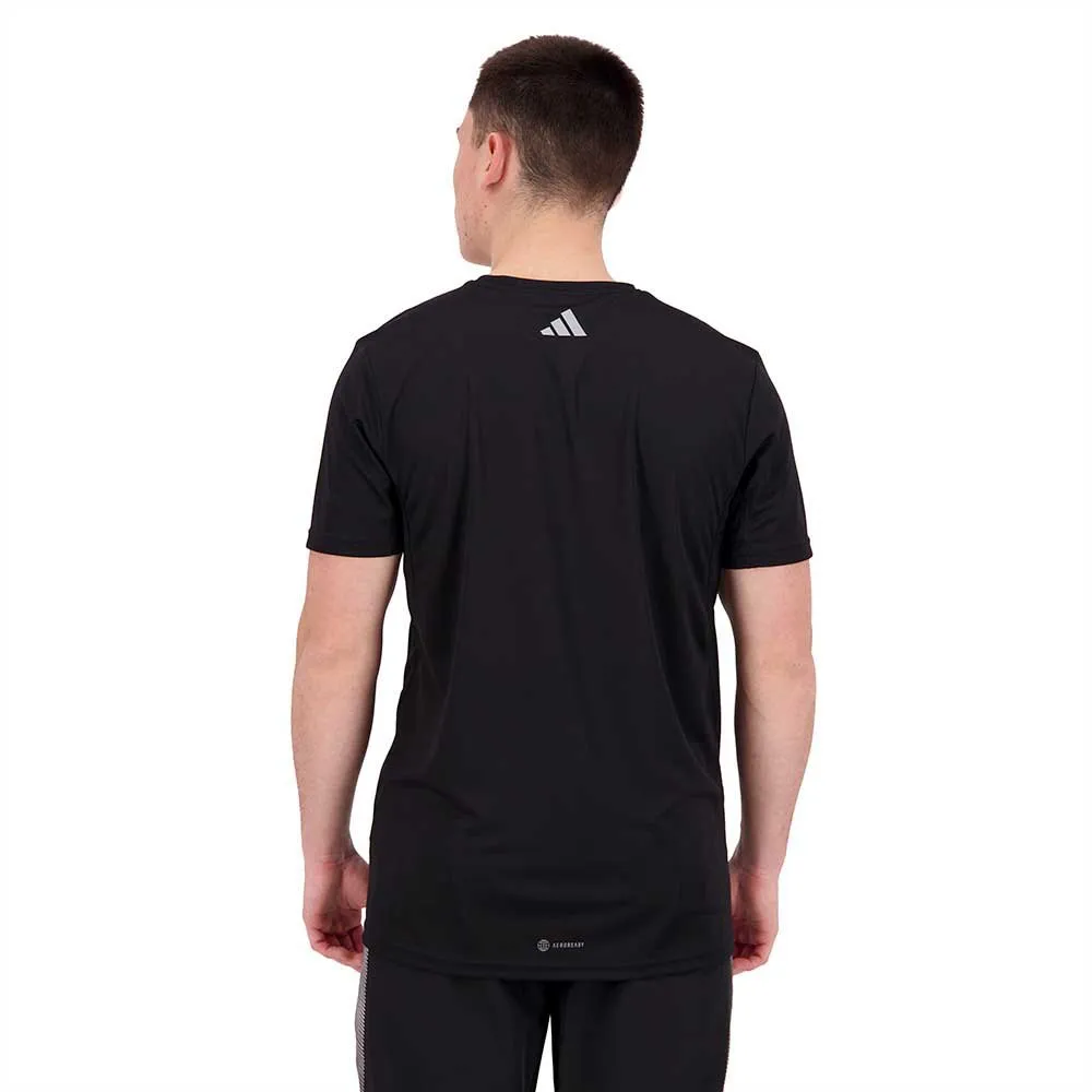 adidas Run Icons 3 Bar Kurzarm-t-shirt male, Black adidas Run Icons 3 Bar Kurzarm-t-shirt male, Black