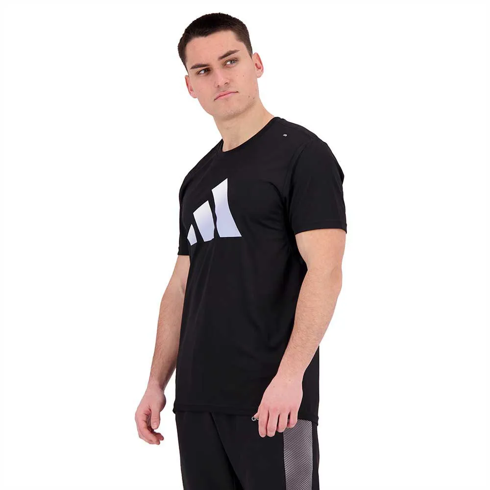 adidas Run Icons 3 Bar Kurzarm-t-shirt male, Black adidas Run Icons 3 Bar Kurzarm-t-shirt male, Black