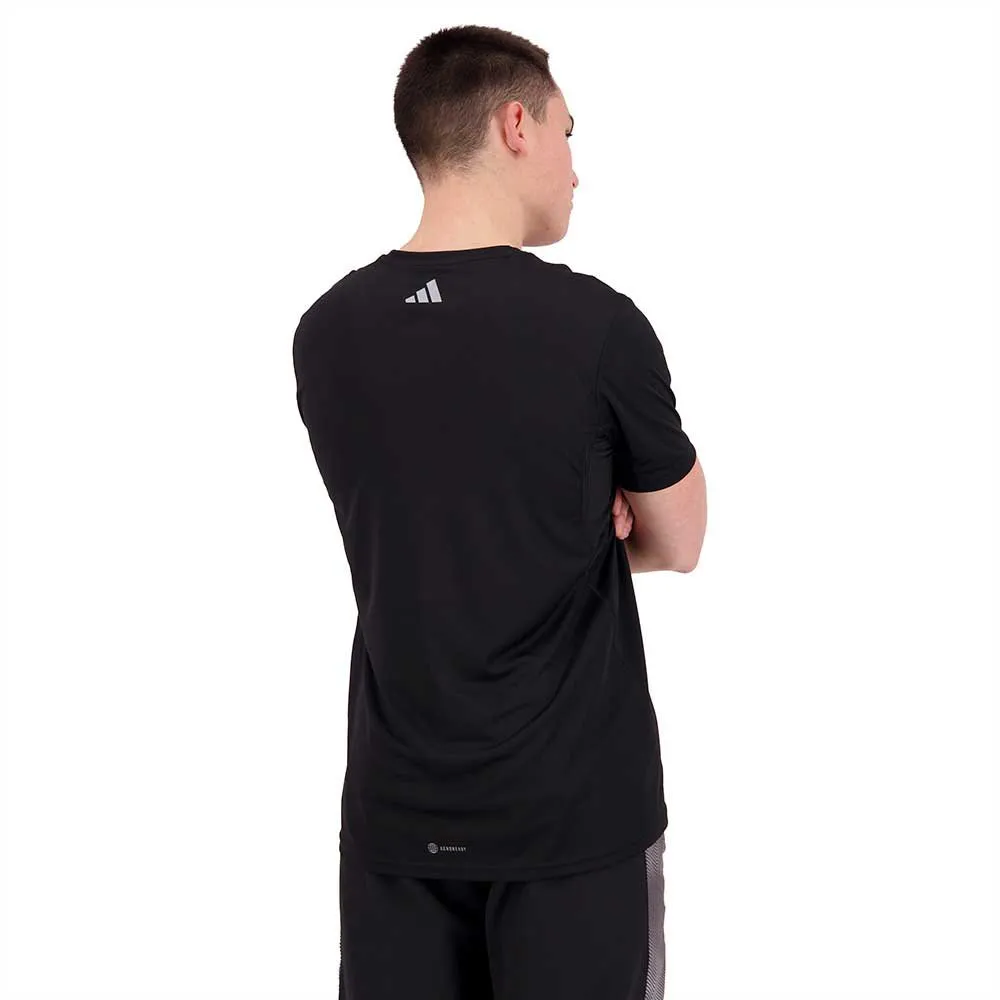 adidas Run Icons 3 Bar Kurzarm-t-shirt male, Black adidas Run Icons 3 Bar Kurzarm-t-shirt male, Black