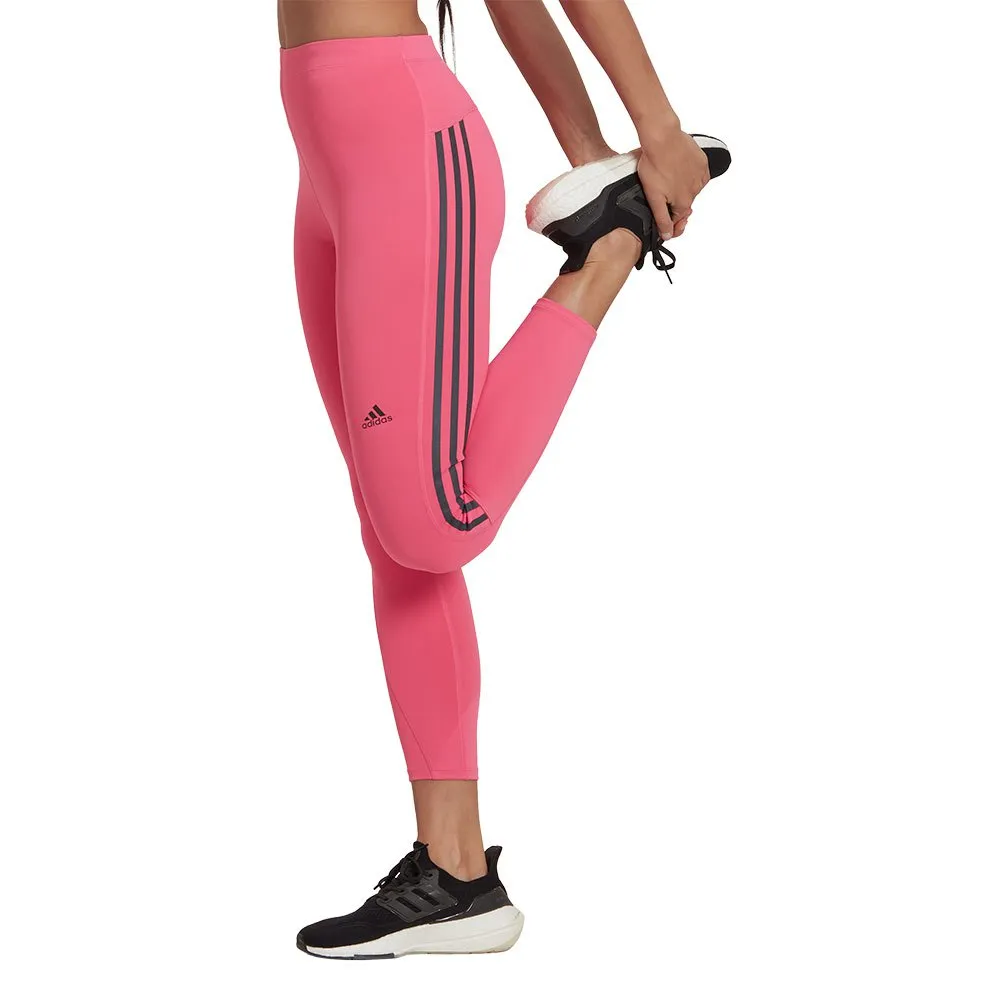 adidas Run Icons 3 Stripes 7/8s Leggings female, Pink adidas Run Icons 3 Stripes 7/8s Leggings female, Pink