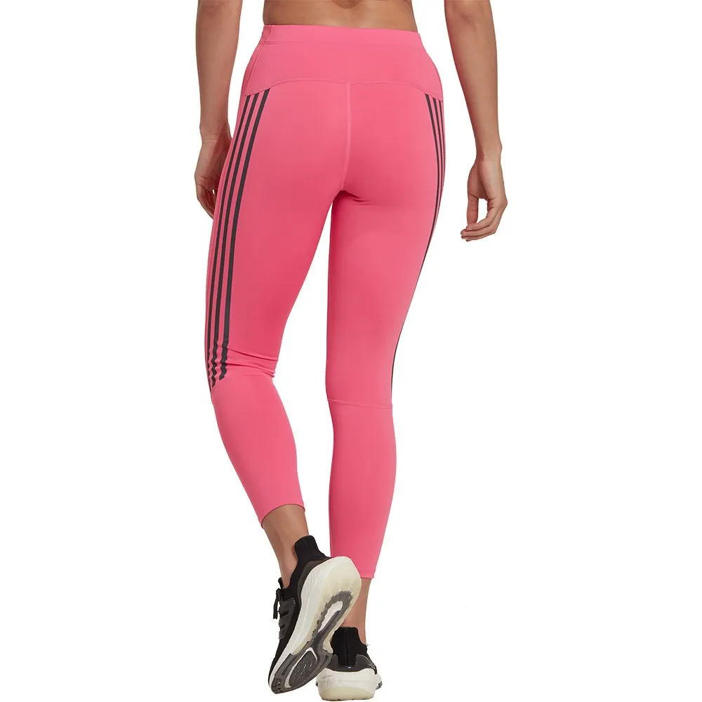 adidas Run Icons 3 Stripes 7/8s Leggings female, Pink adidas Run Icons 3 Stripes 7/8s Leggings female, Pink