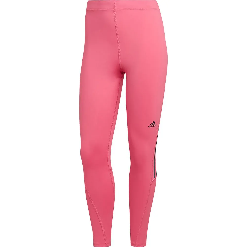 adidas Run Icons 3 Stripes 7/8s Leggings female, Pink adidas Run Icons 3 Stripes 7/8s Leggings female, Pink