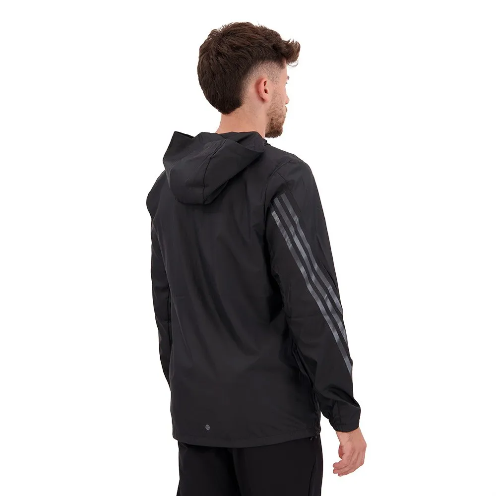 adidas Run Icons 3 Stripes Jacke male, Black