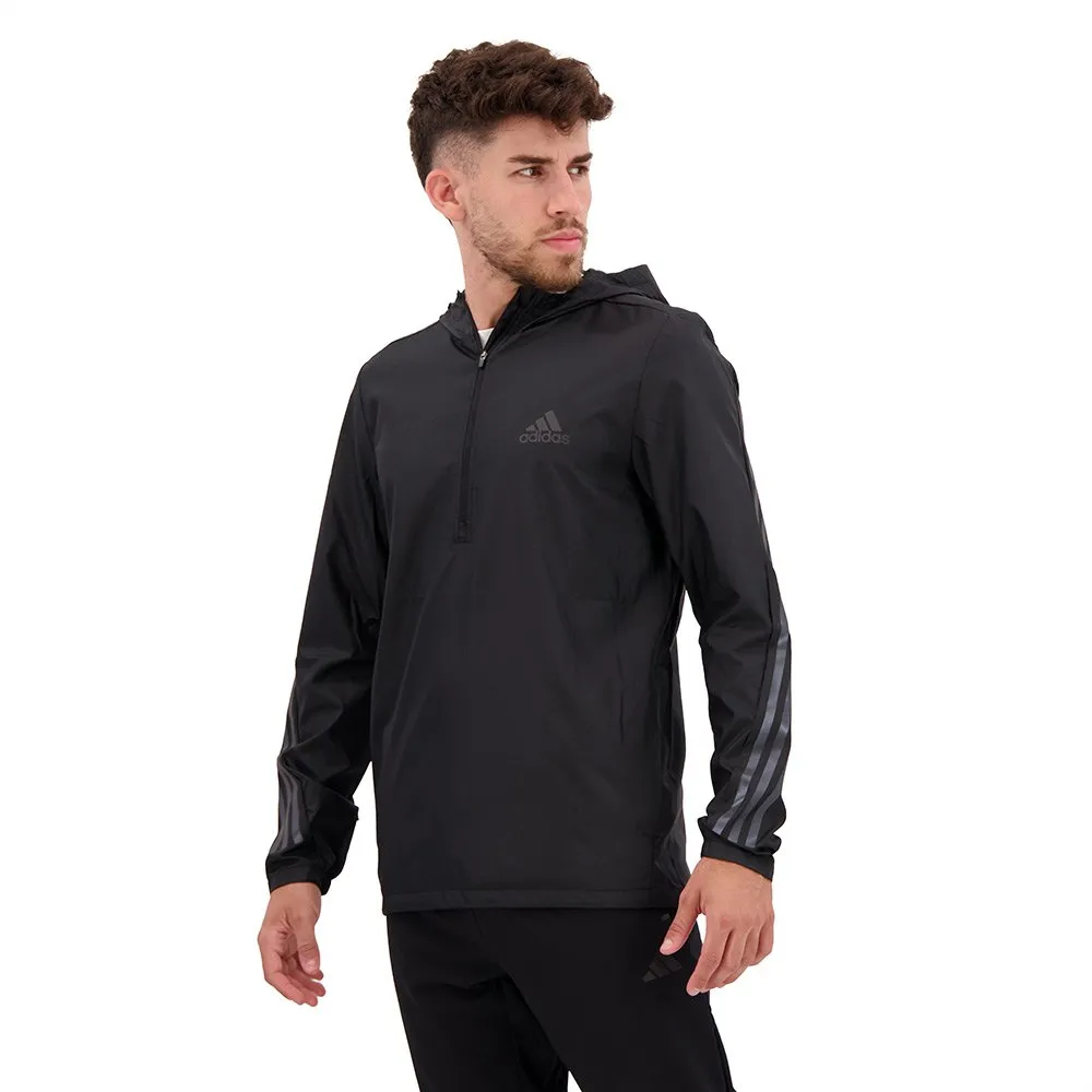adidas Run Icons 3 Stripes Jacke male, Black