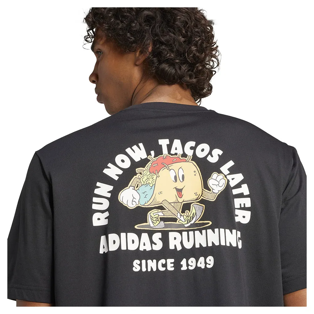 adidas Running Tacos Later Graphic Kurzarm-t-shirt male