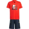 adidas Salah Kurzarm-set, Vivid red / white / gold metalic / legend ink f17 / gold metalic, 5-6Y