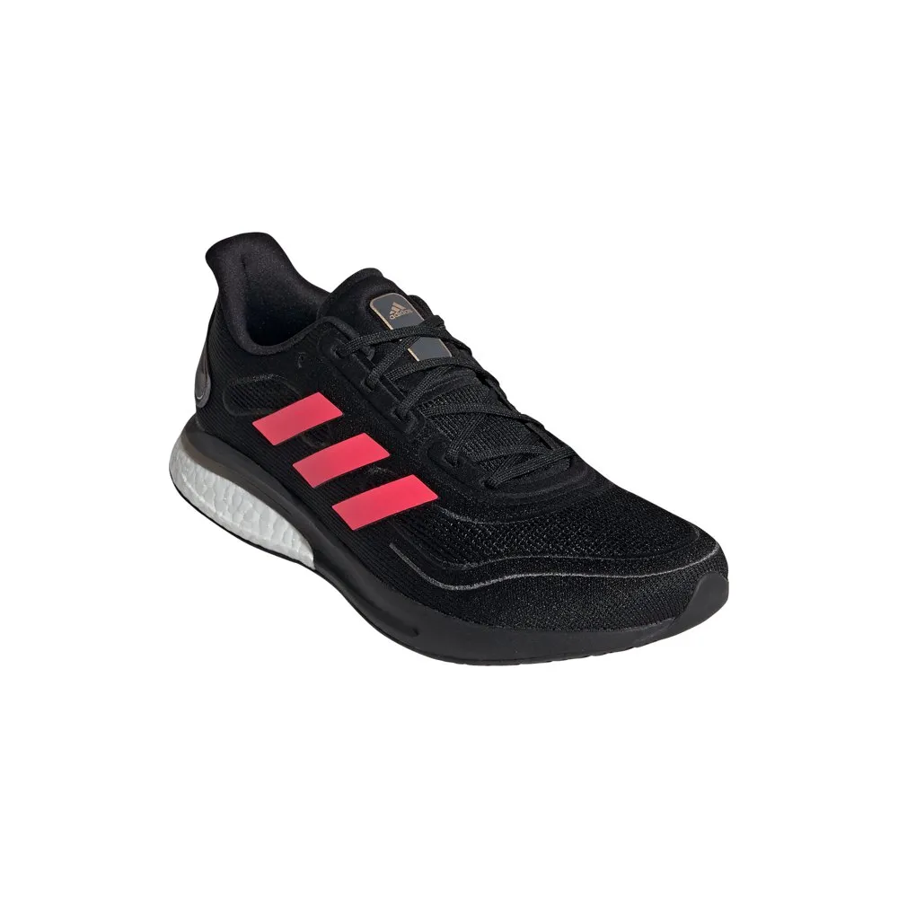 adidas Supernova Laufschuhe male, Core black / signal pink / copper metalic