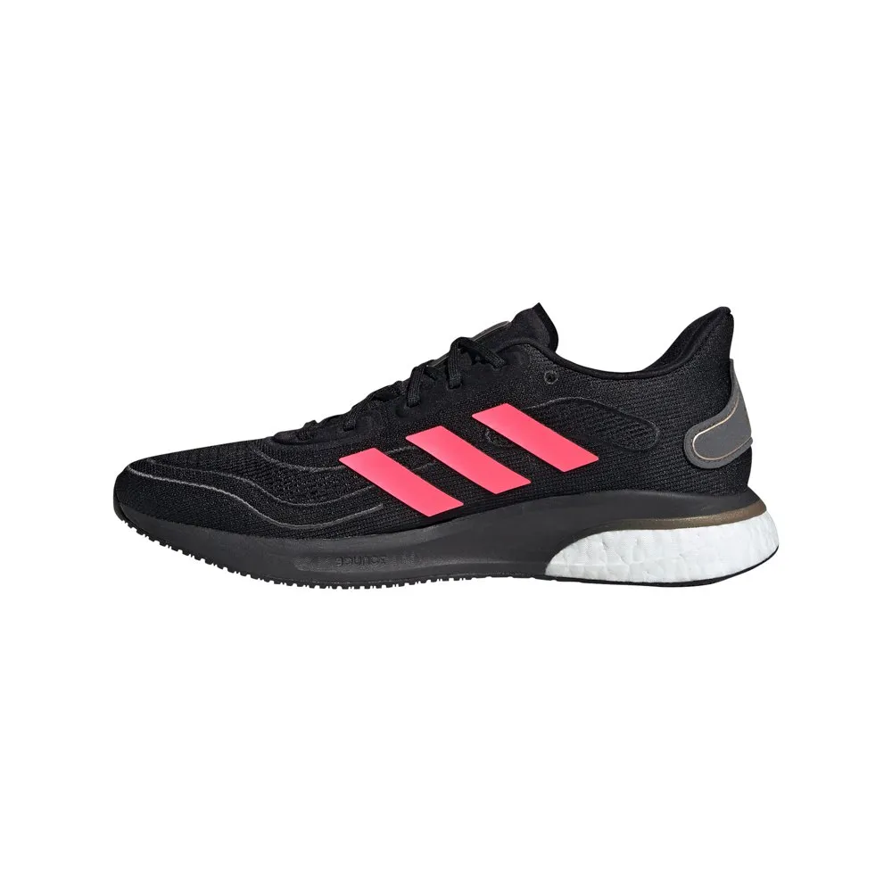 adidas Supernova Laufschuhe male, Core black / signal pink / copper metalic