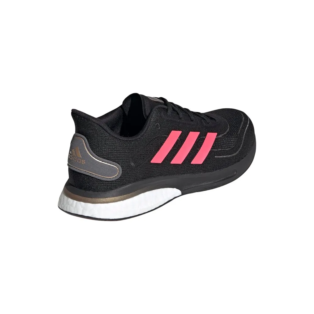 adidas Supernova Laufschuhe male, Core black / signal pink / copper metalic