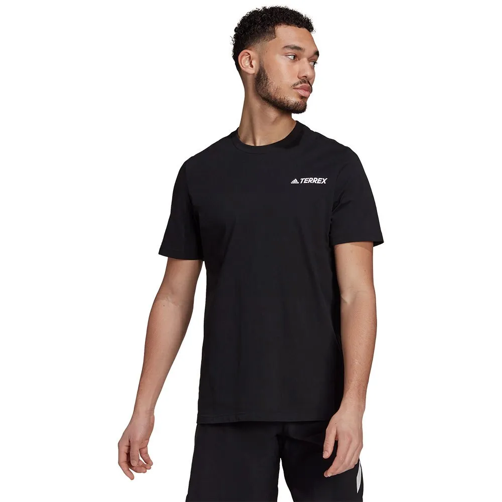 adidas Terrex Better Cotton Mountain Graphic Kurzarm-t-shirt, Black adidas Terrex Better Cotton Mountain Graphic Kurzarm-t-shirt, Black