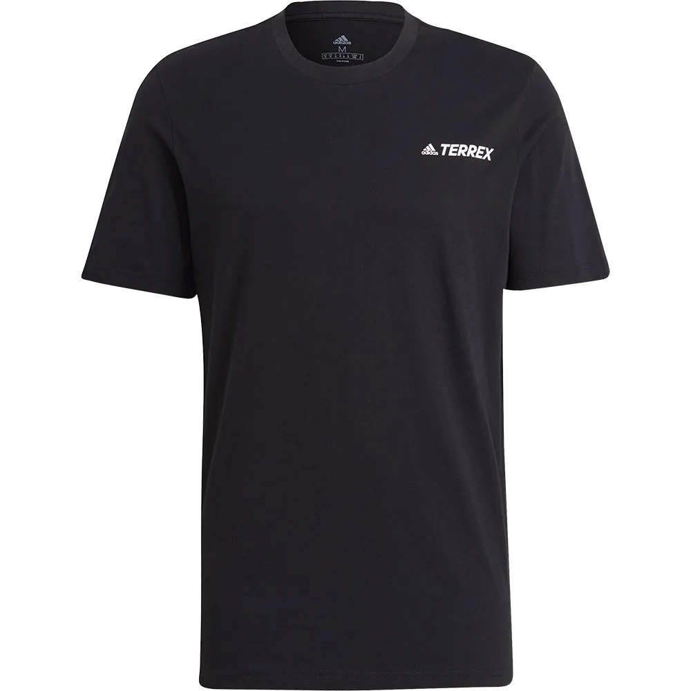adidas Terrex Better Cotton Mountain Graphic Kurzarm-t-shirt, Black adidas Terrex Better Cotton Mountain Graphic Kurzarm-t-shirt, Black