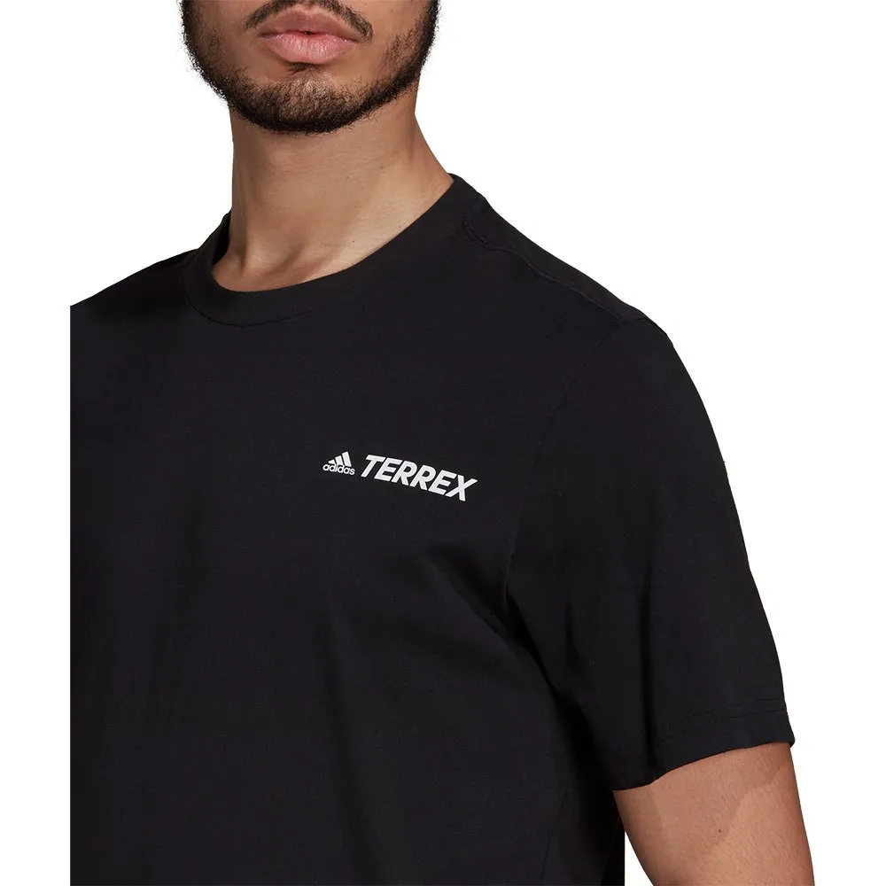 adidas Terrex Better Cotton Mountain Graphic Kurzarm-t-shirt, Black adidas Terrex Better Cotton Mountain Graphic Kurzarm-t-shirt, Black